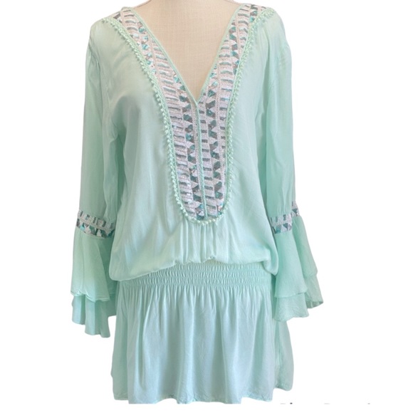 NWOT Surf Gypsy boho beach mini dress. - Picture 6 of 6